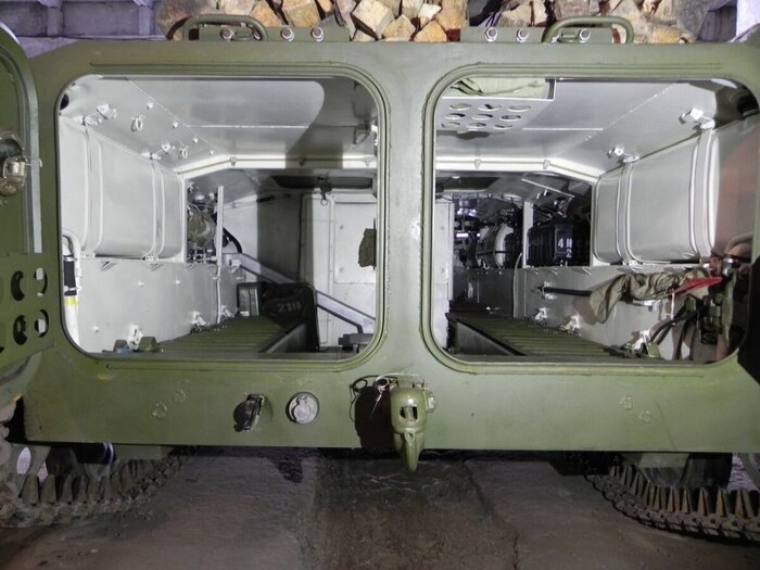 Вид на десантное отделение МТ-ЛБ