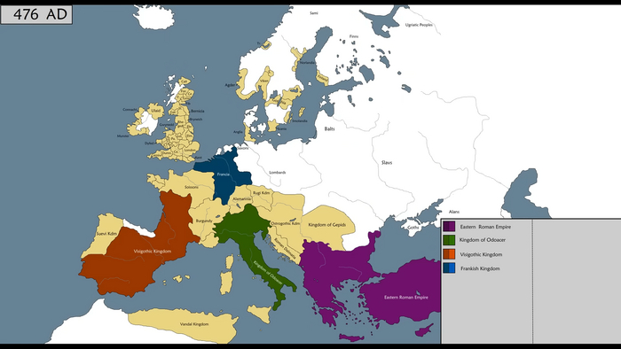То есть номинально всякие готы, вандалы и прочие представители субкультур оставались "слугами" империи