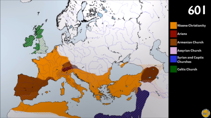 Примерная картина на начало 600-х