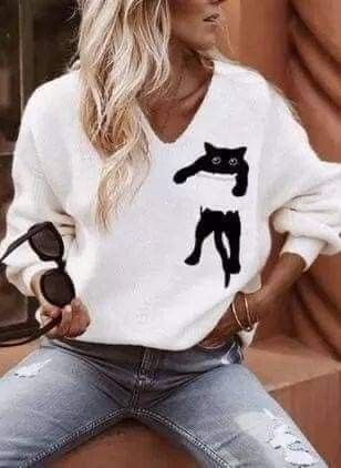 Cat sweater ideas, I liked them, how about you? - Survey, Needlework, Knitting, Scheme, Knitting, With your own hands, Cloth, Pullover, cat, Longpost