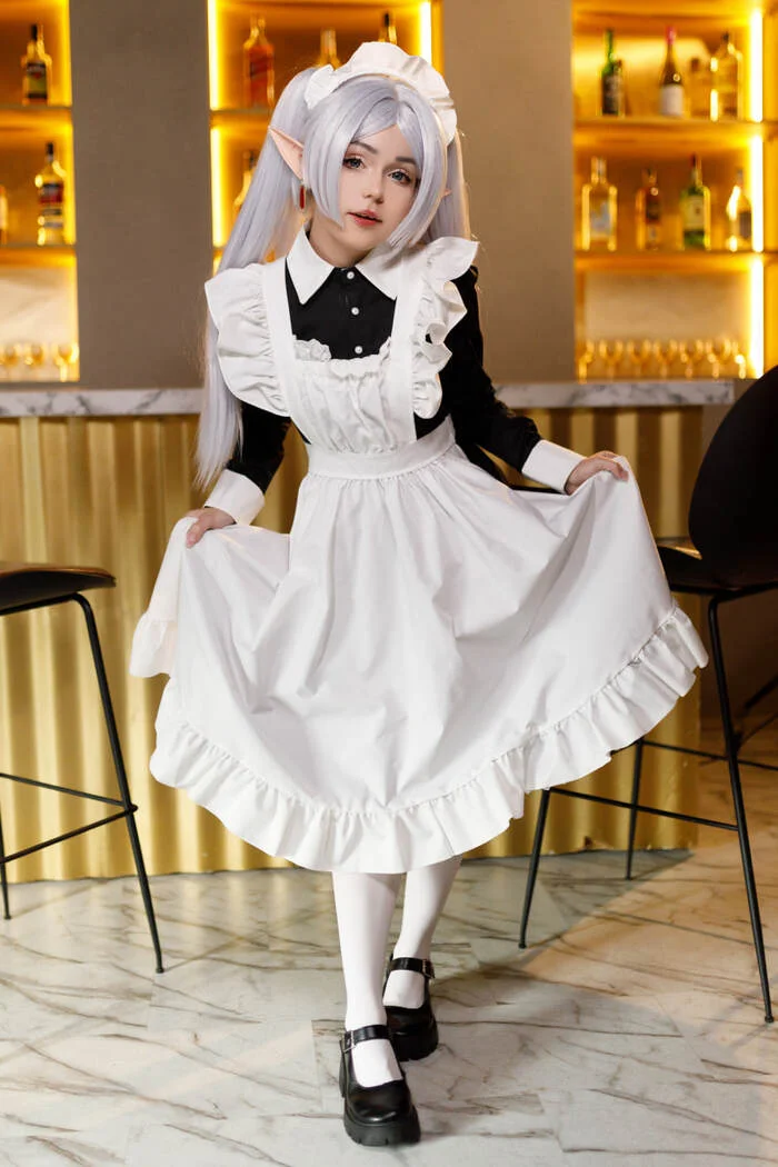 The second part of photos of Freeren as a maid - My, Cosplay, Cosplayers, Girls, The photo, Anime, Sousou no Frieren, Frieren, Longpost, Elves