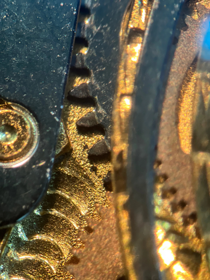 Грязь на колесе барабана