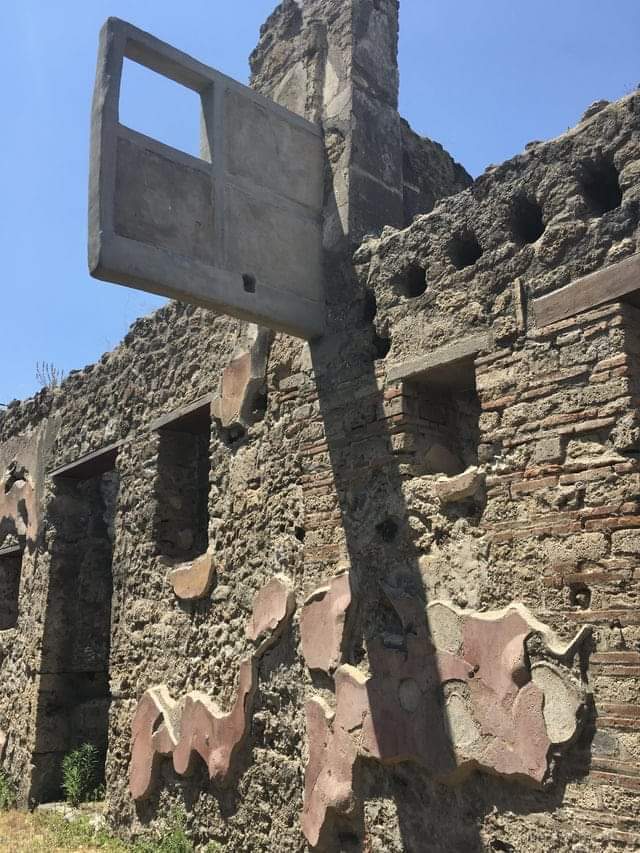 Fragment of a canopy balcony above the entrance to a Roman tavern from the 1st century AD - Archeology, Ancient Rome, Antiquity, Vesuvius, The Roman Empire, Pompeii