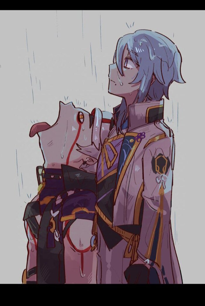 Genshin in the rain