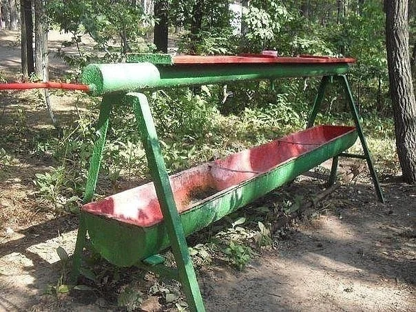 Washbasin in a pioneer camp - The photo, the USSR, Childhood in the USSR, Childhood, Memories, Childhood memories, Pioneer camp, Wash basin