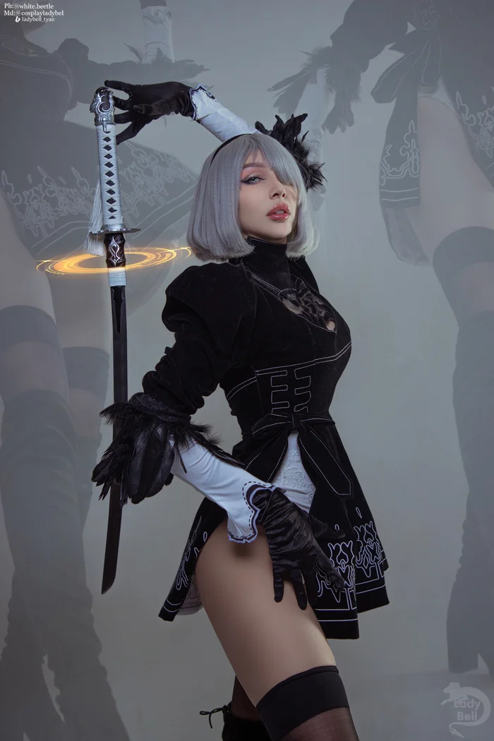 Nier Automata, 2B by Ladybell - My, Cosplayers, Cosplay, NIER Automata, Boosty, Yorha unit No 2 type B, Fashion model, Longpost