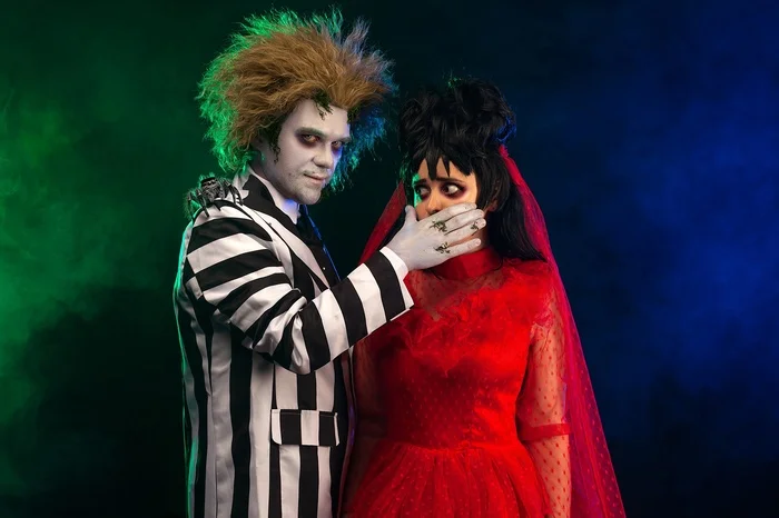 Cosplay Lydia and Beetlejuice - My, Cosplay, Beetlejuice, PHOTOSESSION, Longpost