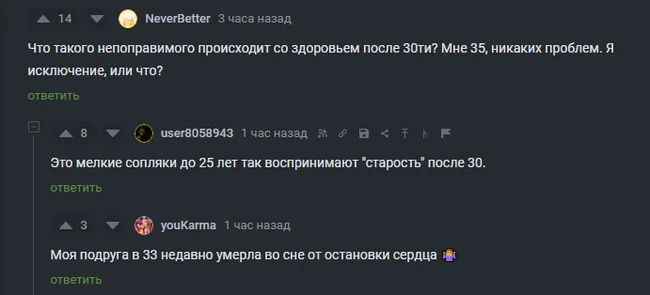 Разница - Моё, Возраст, 30 лет, Комментарии на Пикабу, Грусть, Смерть, Старость