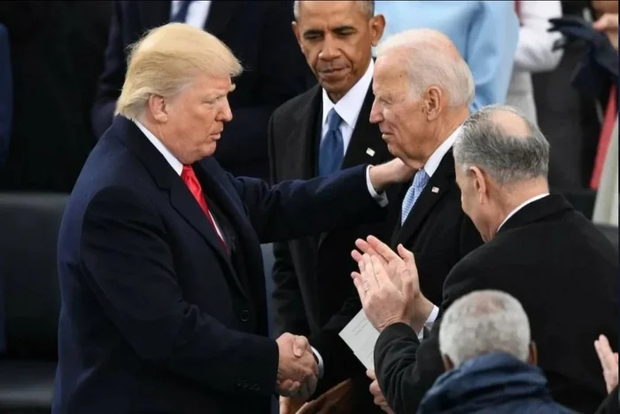 Just a photo. Just a moment. Modern history - Donald Trump, Joe Biden, Barack Obama, Trio, USA, The president, US presidents