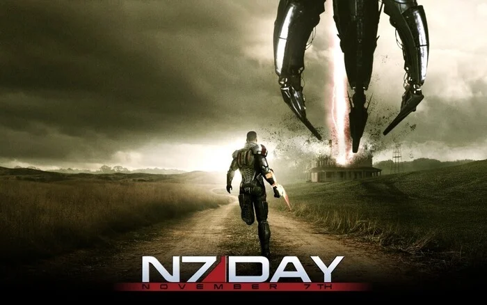 Happy N7 day, comrades! - Mass effect, N7 Day, Computer games, Video game