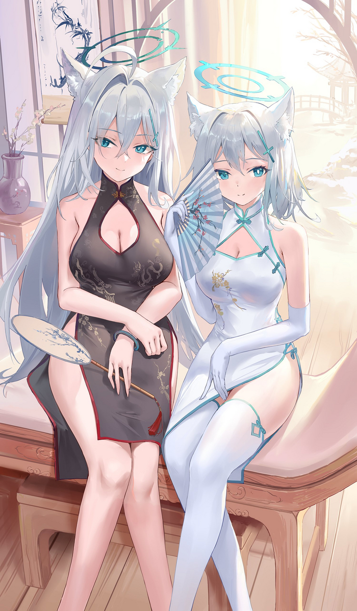 Shiroko Shiroko Anime Art, , Blue Archive, Shiroko Terror, Sunaookami Shiroko, Animal Ears, 