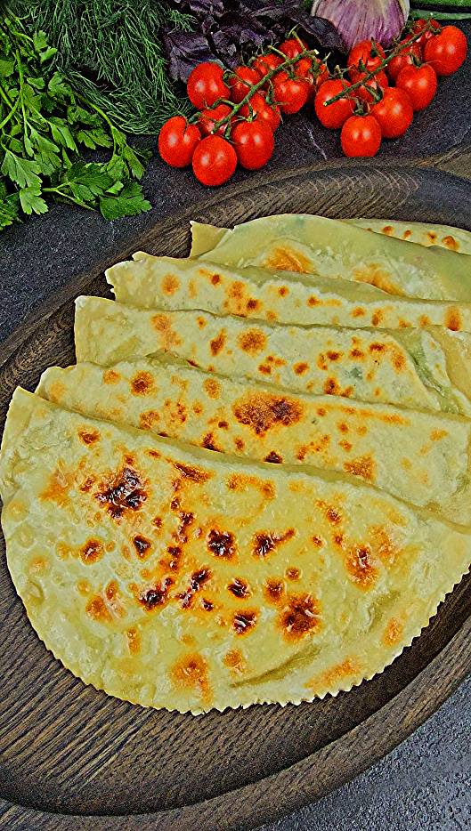 Kutabs with cheese and herbs - Snack, Ingredients, Kutaby, Longpost, Dinner