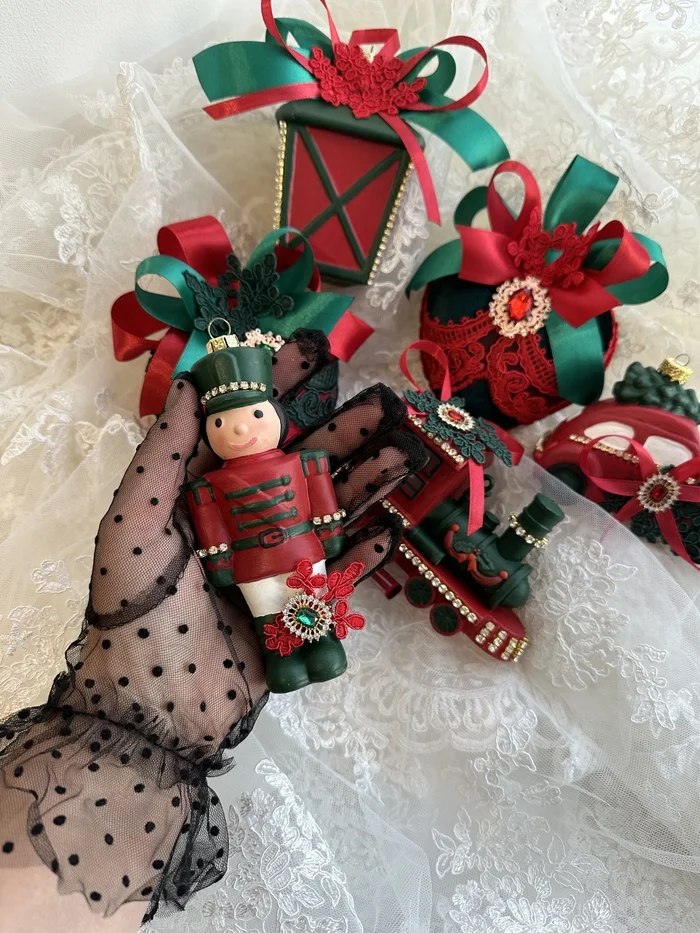 Handmade Christmas toys - My, New Year, Handmade, Christmas decorations, Longpost