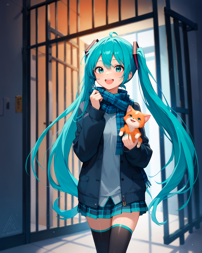   14:   ,  ! Hatsune Miku,  ,  , , Stable Diffusion, Anime Art, , , , , , ,  , 