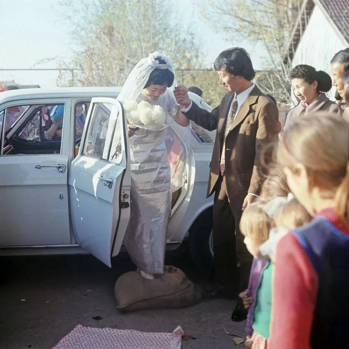 Wedding in the Korean collective farm Politotdel, Tashkent region, 1973 - Wedding, Koreans, the USSR, Childhood in the USSR, Collective farm, Childhood memories, Made in USSR, Retro, 70th, Telegram (link)