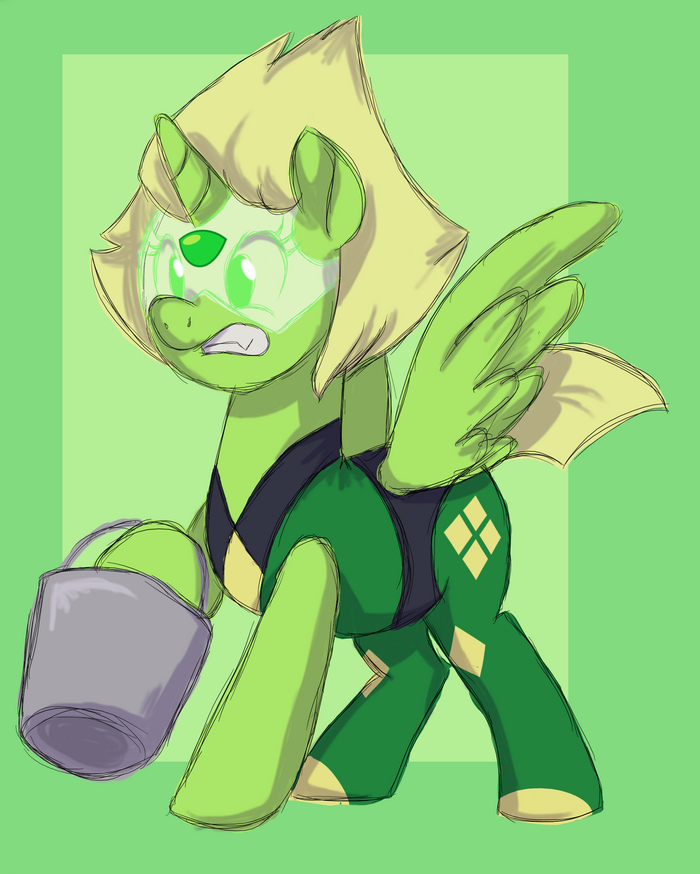   My Little Pony, MLP Crossover, Steven Universe, , Peridot