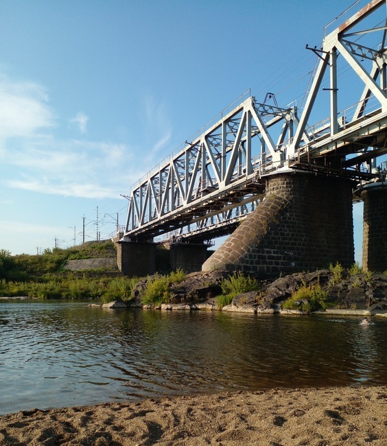 Railway bridge river Yaya - My, Travel across Russia, Kemerovo region - Kuzbass, Yaya, Bridge, Longpost, The photo