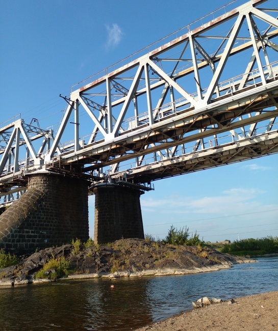 Railway bridge river Yaya - My, Travel across Russia, Kemerovo region - Kuzbass, Yaya, Bridge, Longpost, The photo