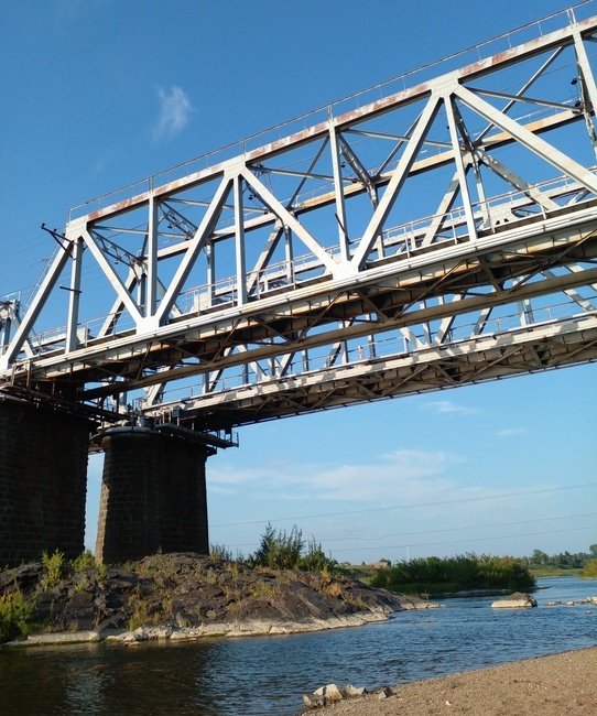 Railway bridge river Yaya - My, Travel across Russia, Kemerovo region - Kuzbass, Yaya, Bridge, Longpost, The photo