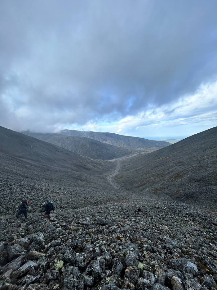 Начало подъема на перевал