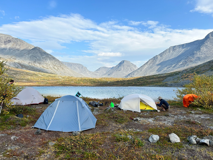 Наш лагерь на Тахтаръявре