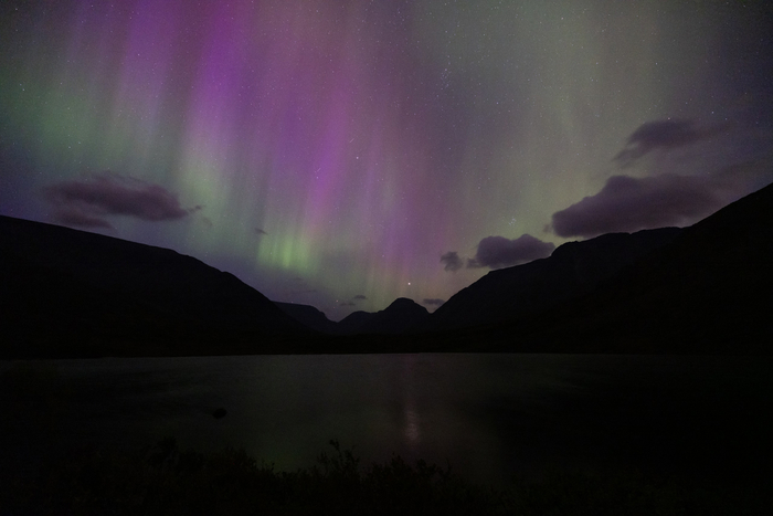 Северное сияние на Тахтаръявре