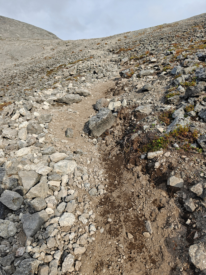 Подъем на седловину перевала