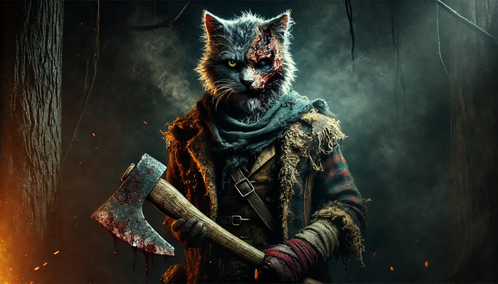 Если бы котики были в выживачах с зомби!