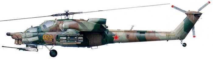 Второй опытный Ми-28 (бортовой № 022).