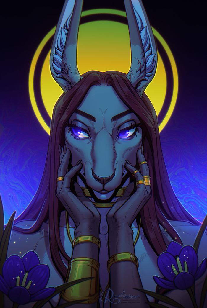 Saffron and gold  , Procreate, , Furry Art, ,   , 