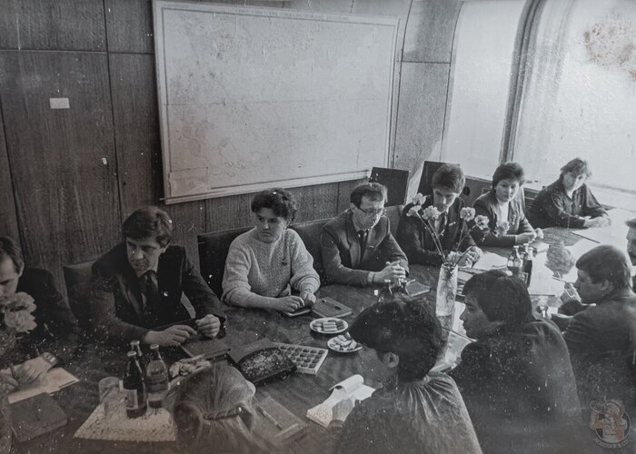 Делегат XX съезда ВЛКСМ Жусупова М. на приёме в Министерстве