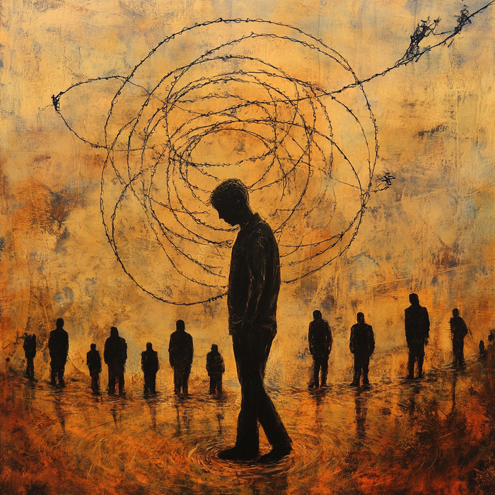 Мысль, визуализированная MidJourney