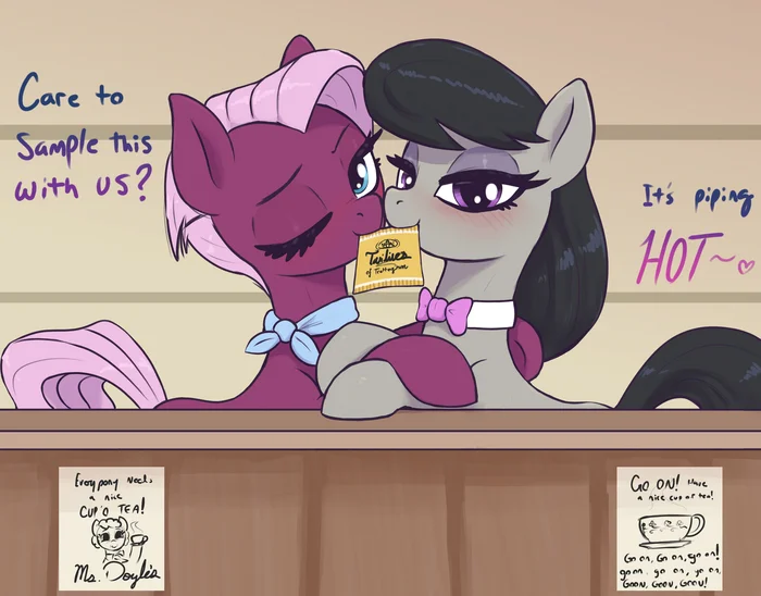 Tea? - My little pony, PonyArt, T72b (artist), Octavia melody, Jasmine Leaf