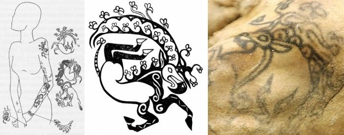 Today's photo of the day features the amazing tattoos of the Princess of Ukok - My, Archeology, Nauchpop, Longpost