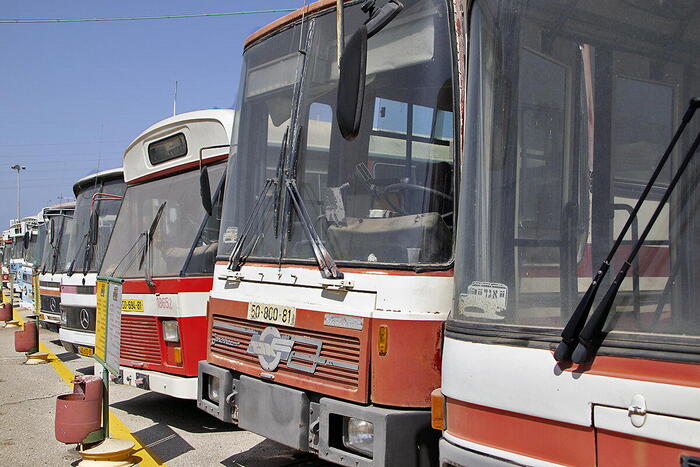 А это автобусы моей юности. В 90-х по улицам бегали именно такие красно-белые.