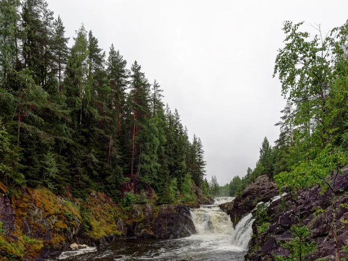 Kivach Waterfall - My, Kivach, The photo, Карелия, July, Longpost