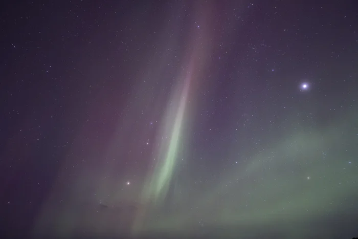 Polar Lights - My, Astrophoto, Stars, Starry sky, Night, Polar Lights