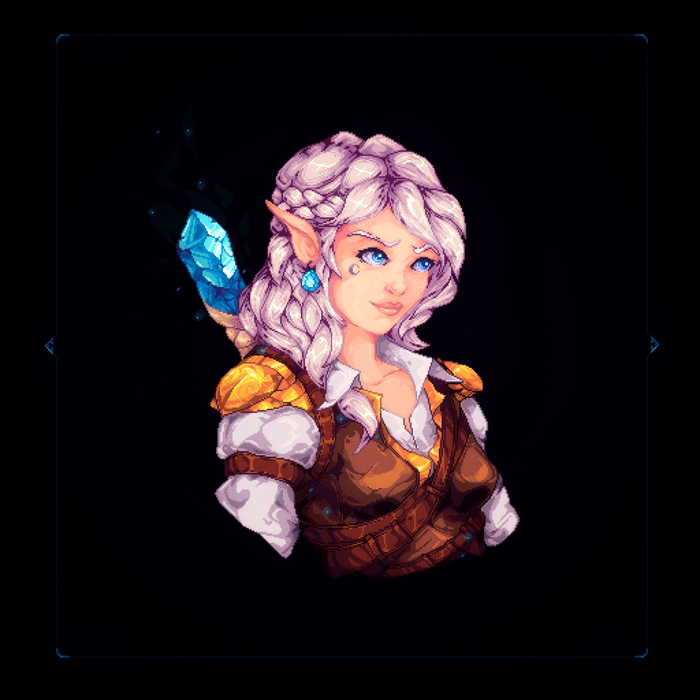 Magic elf original character Pixel Art,  , 