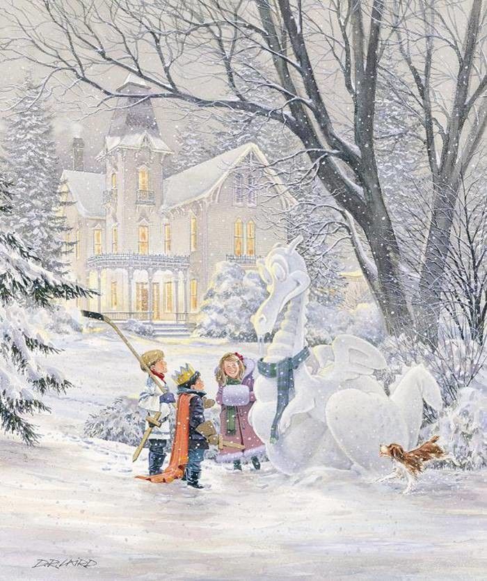 Унылое зрелище за окном, а хочется сказки )