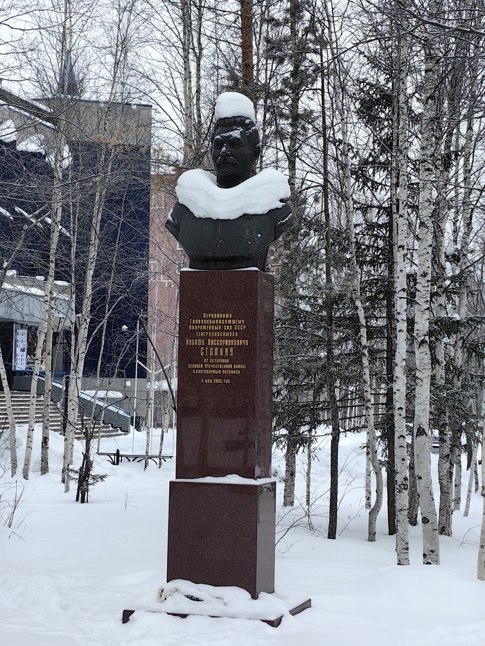 Иосиф Виссарионович оделся под стать северным морозам