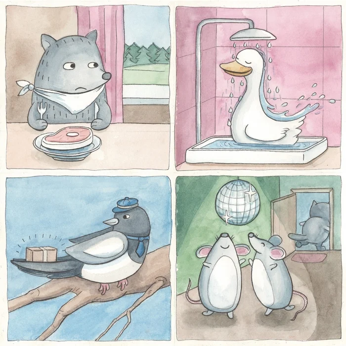 Guessing proverbs and sayings - My, Sketch, Proverbs and sayings, Watercolor, Mystery, Longpost, Beginner artist, Illustrations