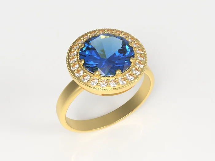 Model, while modeling) - My, 3D modeling, Jewelry, Render