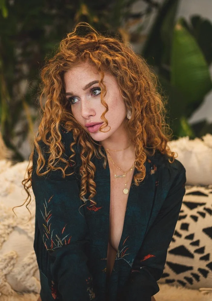 Curly - Girls, The photo, Curls, Redheads, Freckles, beauty