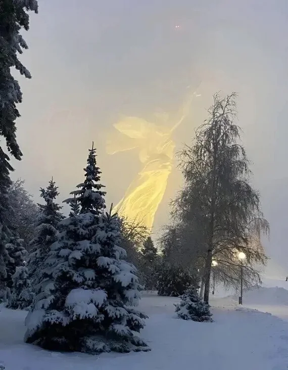 Mamayev Kurgan on a winter morning, Volgograd - Mamaev kurgan, Motherland, Volgograd, The photo