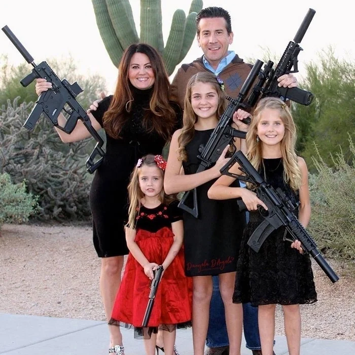 Ordinary family photos from Texas - Family, The photo, Texas, Weapon, USA, Longpost, Family photo