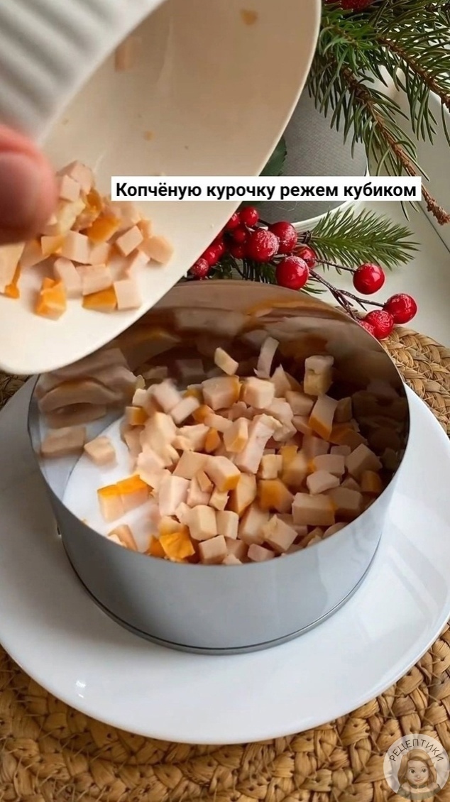 Очень вкусный салатик - Кулинария, Рецепт, Ингредиенты, Подача блюд, Салат, Ананас, Длиннопост