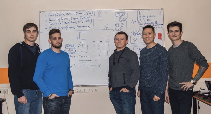 Мы с командой, тоже 2019 год.