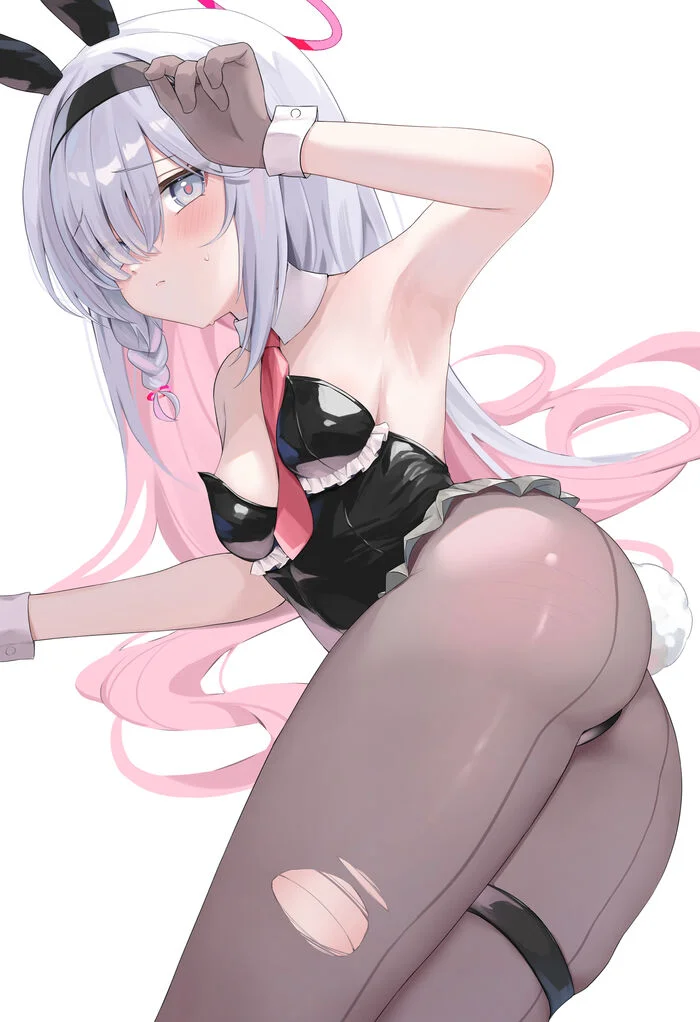 Plana-chan - Anime, Anime art, Blue archive, Loli, Plana, Bunnysuit, Bunny ears