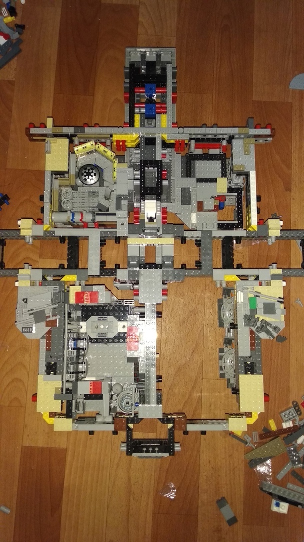 How I Assembled the Millennium Falcon - My, Lego star wars, Picture with text, Longpost