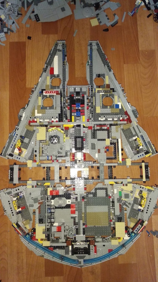 How I Assembled the Millennium Falcon - My, Lego star wars, Picture with text, Longpost